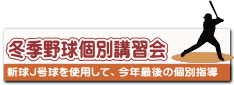 冬季野球個別講習会