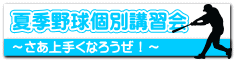 夏季野球個別講習会