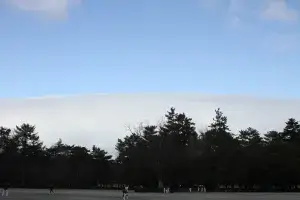 【野球スクール】笑顔・雪山の雲（御所AMスクール）